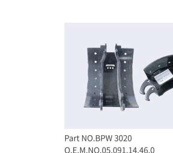 BPW3020 Brake Shoe